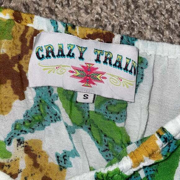 Crazy Train Multi-color Floral Print Long Sleeve Open Front Dress - Picture 6 of 7